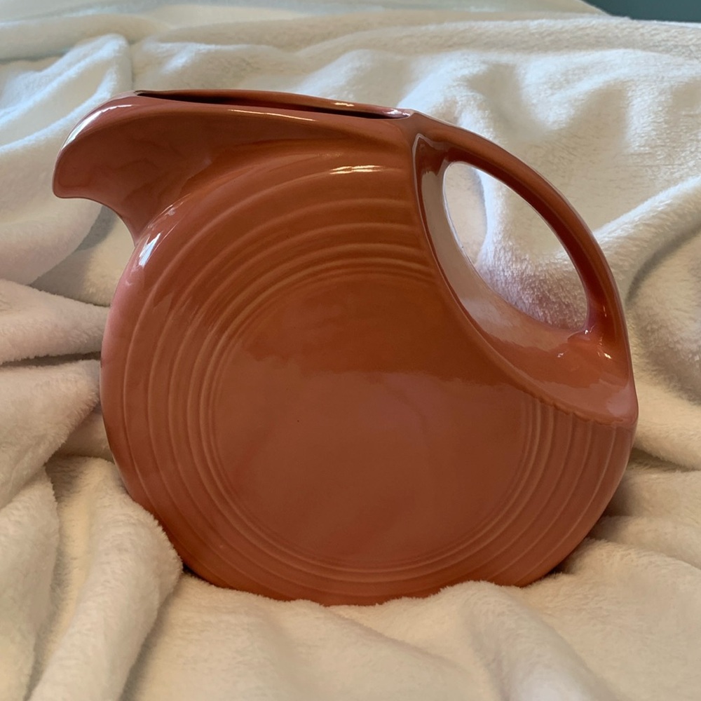 Fiestaware 64oz Large Disc Pitcher Rose Pink